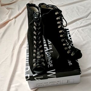 Women's peep toe boots smoke free home